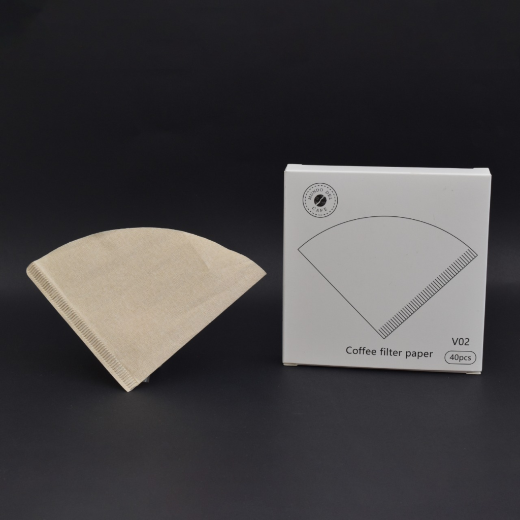200 Filtros De Café De Papel Sin Blanquear - Forma Cónica V, Diámetro 16 Cm, Papel Natural Para Cafetera, Ecológicos